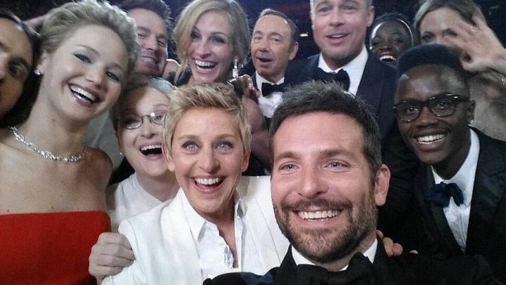 Selfie de la entrega de los Oscar 2014.