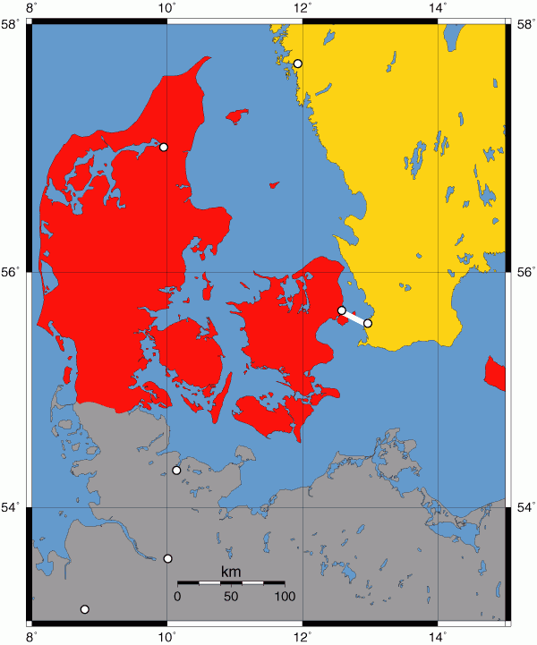 Carte-Danemark-Suède-Øresundsbron