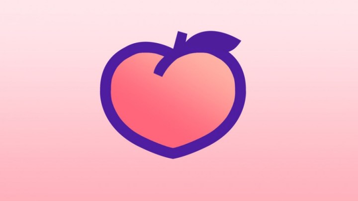 Peach red social logo