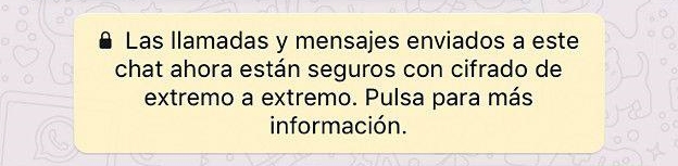 con cifrado de extremo a extremo