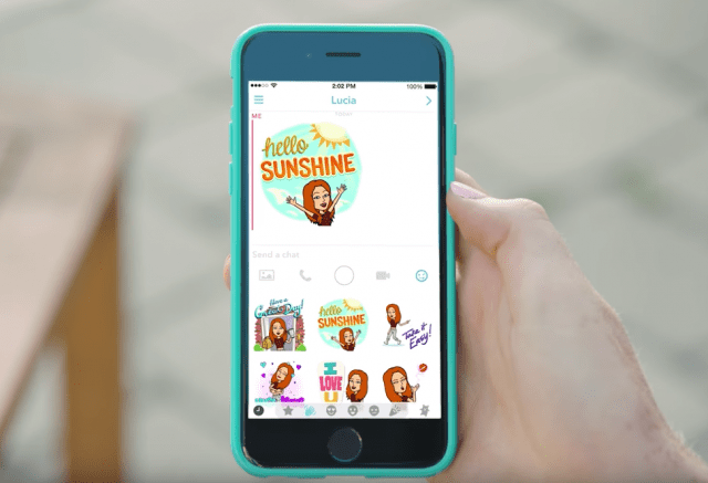 como usar bitmoji en snapchat
