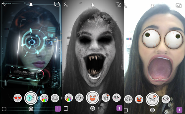 Snapchat-funkcijos